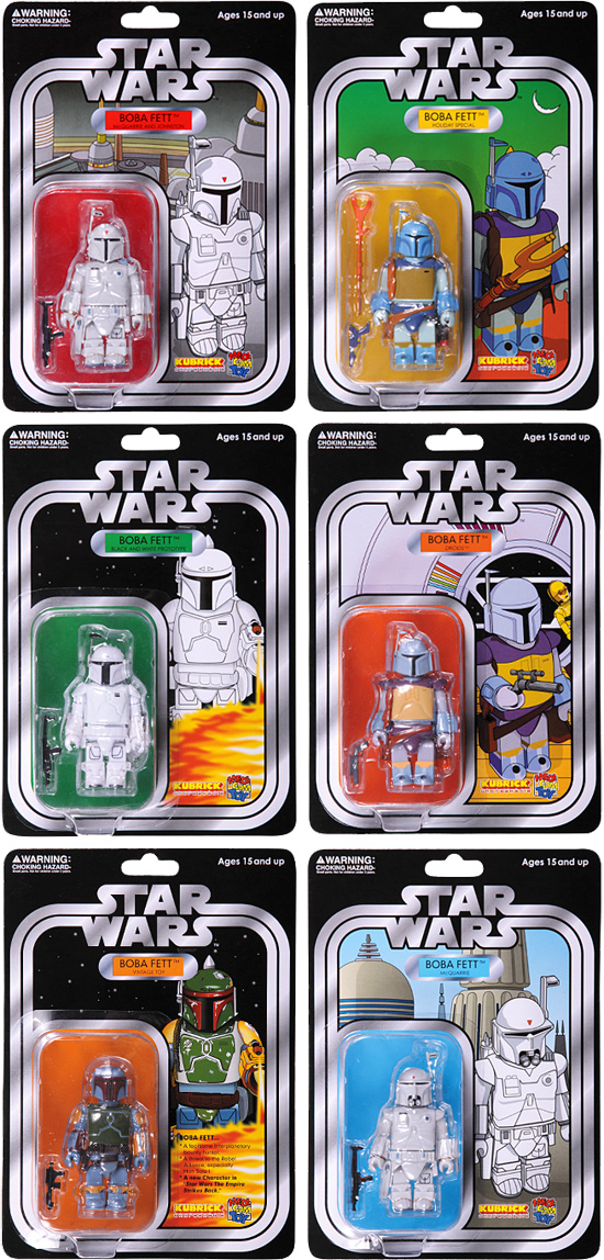 スター・ウォーズ キューブリック BOBA FETT COLLECTION SET OF 6pcs. COLLECTORS EDITION