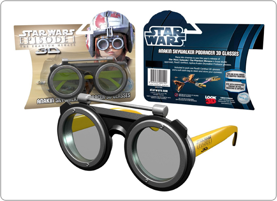 スター・ウォーズ エピソード1／ファントム・メナス 3D LOOK3D社 アナキン・スカイウォーカーポッドレーサー 3Dメガネ