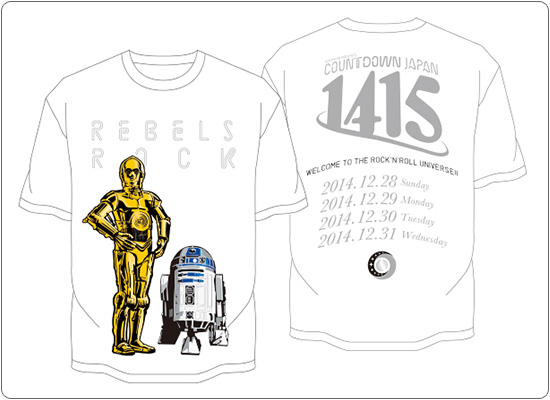 COUNTDOWN JAPAN 14/15 STAR WARS スペシャルTシャツ R2-D2&C-3PO
