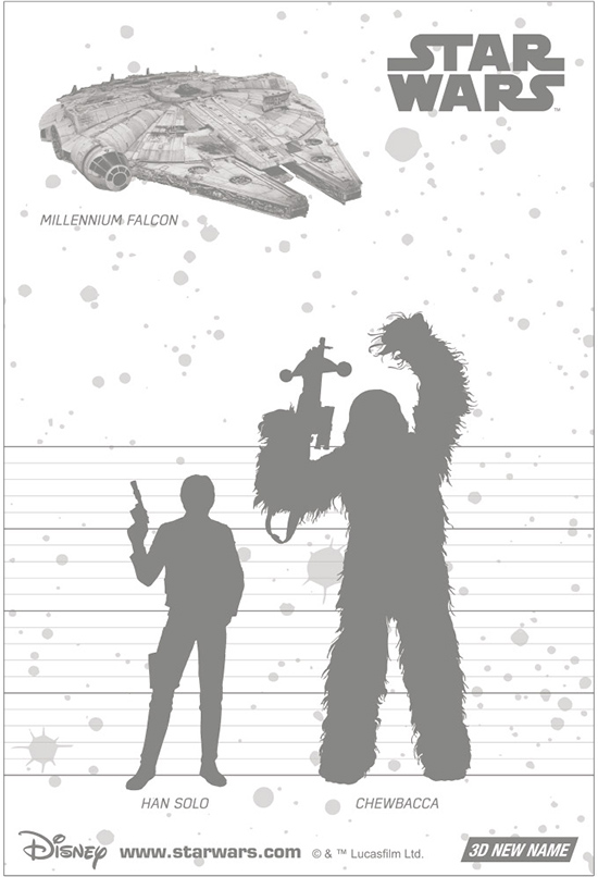 3Dポストカード スター・ウォーズ／フォースの覚醒