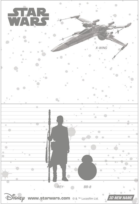 3Dポストカード スター・ウォーズ／フォースの覚醒