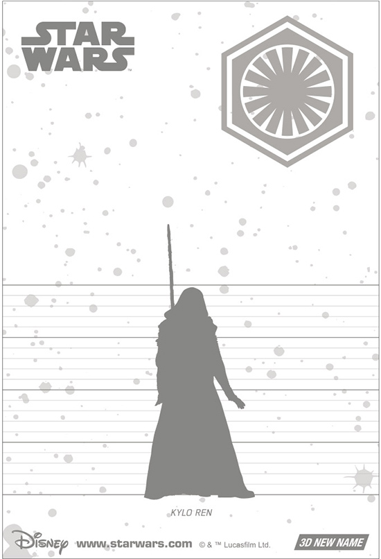 3Dポストカード スター・ウォーズ／フォースの覚醒