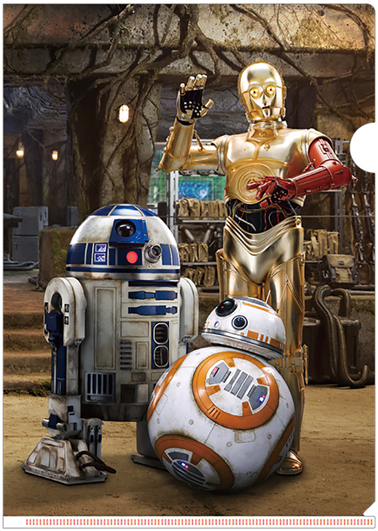 3Dクリアファイル スター・ウォーズ／フォースの覚醒 C-3PO R2-D2 BB-8